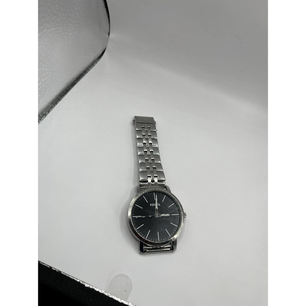 Fossil BQ2312 Luther 3H Black Dial Stainless Steel Men's Watch